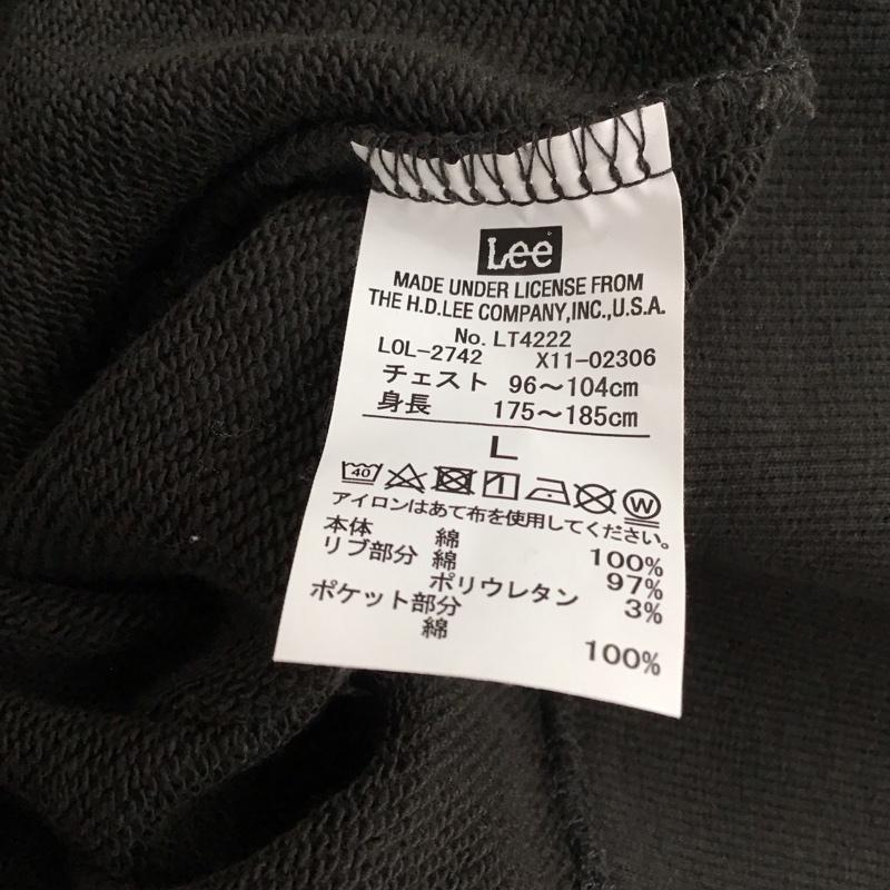リー Lee パーカー 長袖 長袖パーカー プルオーバーパーカー スウェット L ロゴ、文字 ダークグレー / ダークグレー / メンズ USED 古着 中古 10151731