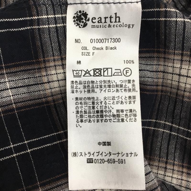 アースミュージックアンドエコロジー earth music&ecology シャツ、ブラウス 長袖 01000717300 マルチウェイチェックシャツ FREE レディース USED 古着 中古 10151733