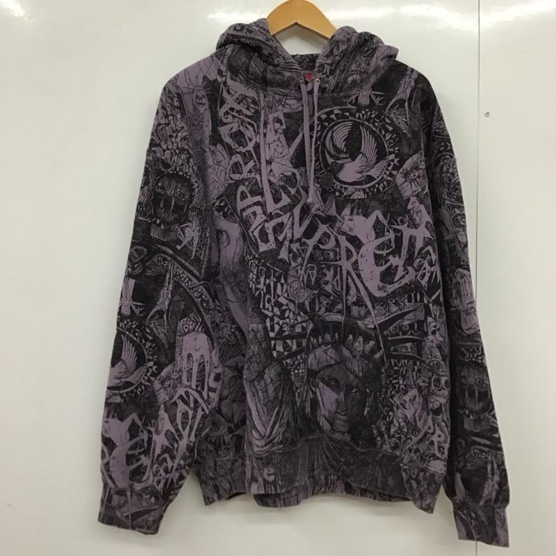 シュプリーム Supreme パーカー 長袖 24FW LibertyHoodedSweatshirt XL プリント 紫 / パープル / purple メンズ USED 古着 中古 10151735