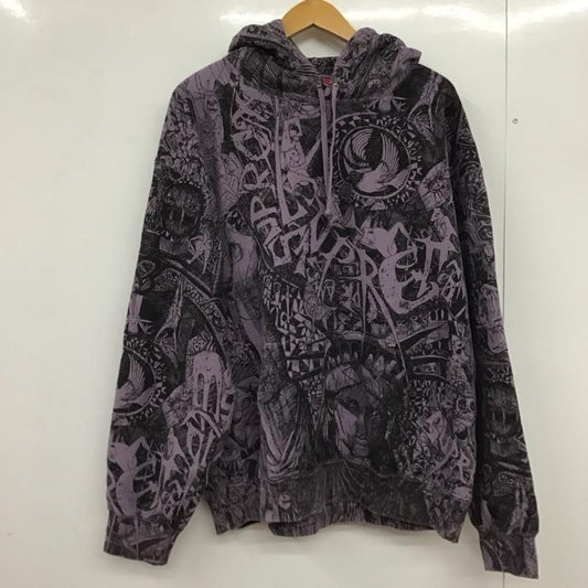 シュプリーム Supreme パーカー 長袖 24FW LibertyHoodedSweatshirt XL プリント 紫 / パープル / purple メンズ USED 古着 中古 10151735