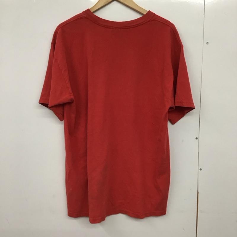ギルダン GILDAN Tシャツ 半袖 半袖カットソー プリントTシャツ クルーネックカットソー L プリント 赤 / レッド / red メンズ USED 古着 中古 10151739