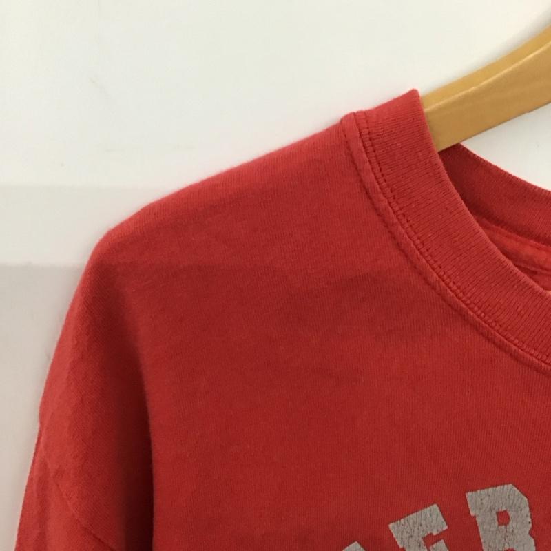 ギルダン GILDAN Tシャツ 半袖 半袖カットソー プリントTシャツ クルーネックカットソー L プリント 赤 / レッド / red メンズ USED 古着 中古 10151739