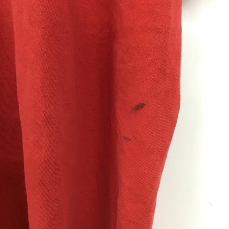 ギルダン GILDAN Tシャツ 半袖 半袖カットソー プリントTシャツ クルーネックカットソー L プリント 赤 / レッド / red メンズ USED 古着 中古 10151739
