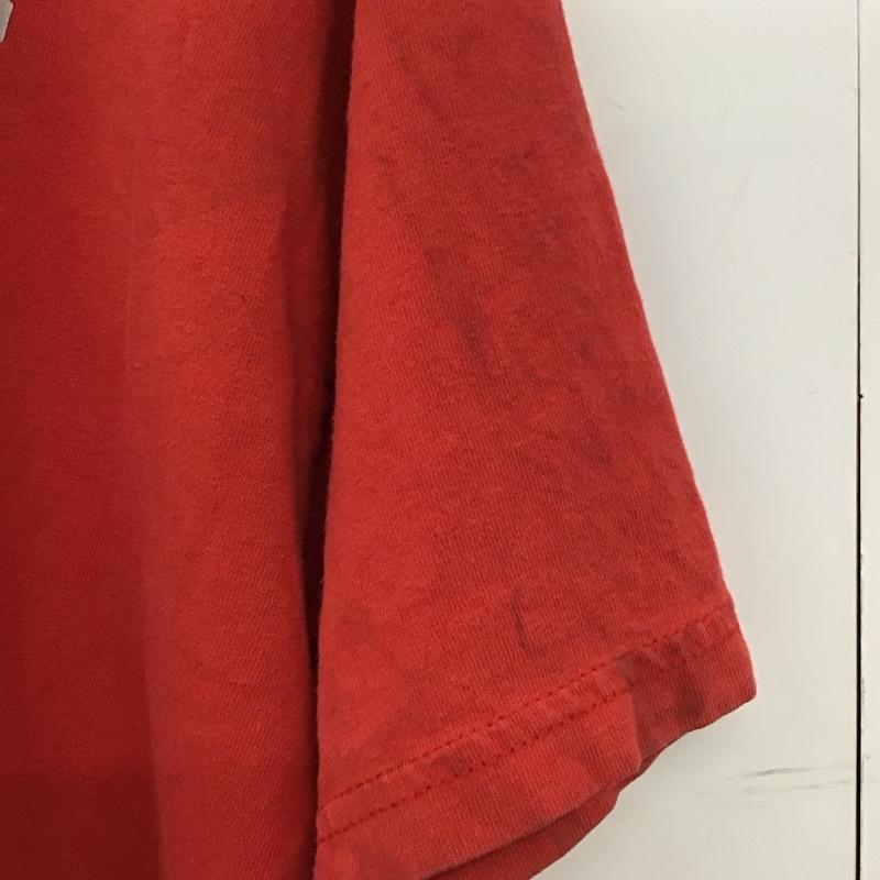 ギルダン GILDAN Tシャツ 半袖 半袖カットソー プリントTシャツ クルーネックカットソー L プリント 赤 / レッド / red メンズ USED 古着 中古 10151739