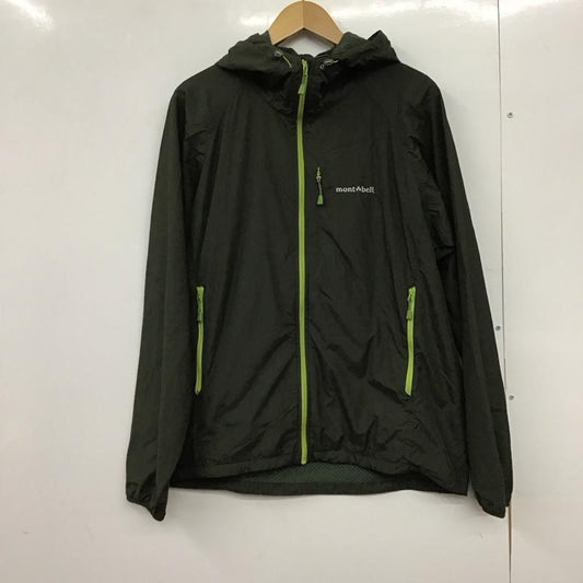 モンベル mont-bell ジャケット、上着 ジャンパー、ブルゾン 1106645 ジップアップナイロンジャケット パーカージャケット L ロゴ、文字 カーキ / カーキ / khaki メンズ USED 古着 中古 10151745