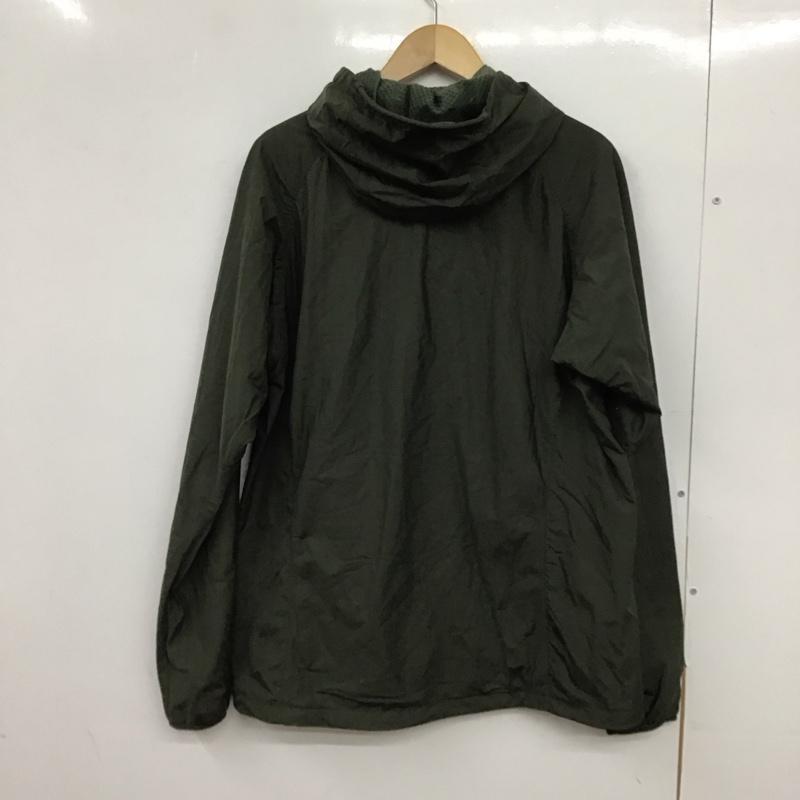 モンベル mont-bell ジャケット、上着 ジャンパー、ブルゾン 1106645 ジップアップナイロンジャケット パーカージャケット L ロゴ、文字 カーキ / カーキ / khaki メンズ USED 古着 中古 10151745