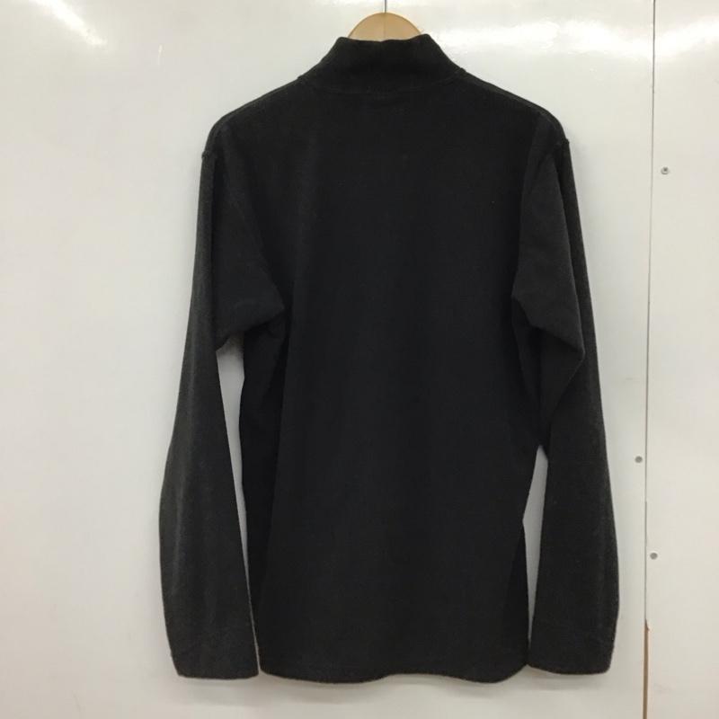 モンベル mont-bell カットソー 長袖 1104978 シャミースハイネックセーター L ロゴ、文字 黒 / ブラック / black メンズ USED 古着 中古 10151746