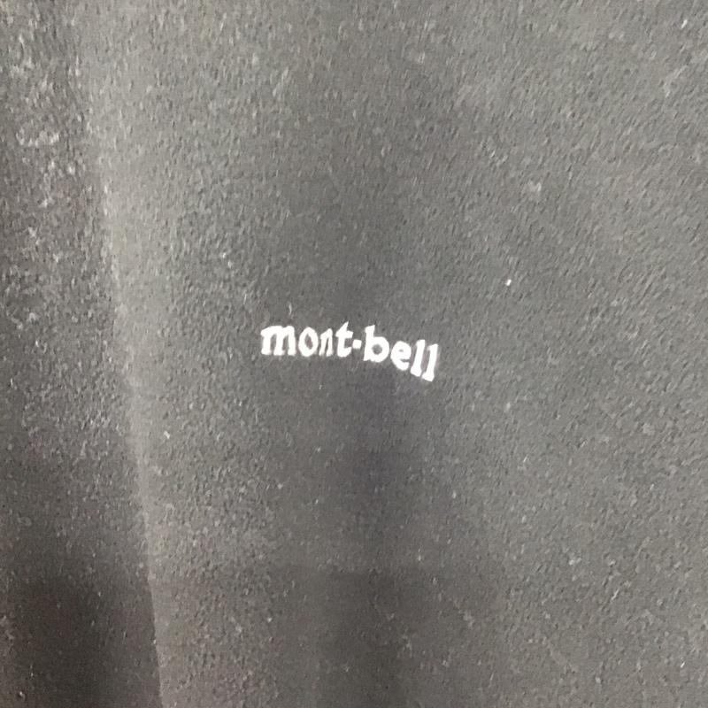 モンベル mont-bell カットソー 長袖 1104978 シャミースハイネックセーター L ロゴ、文字 黒 / ブラック / black メンズ USED 古着 中古 10151746