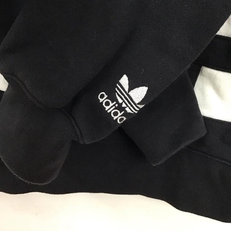 アディダス adidas パーカー 長袖 fm9908 プルオーバーパーカー プリントパーカー L ロゴ、文字 白 / ホワイト / white X 黒 / ブラック / black メンズ USED 古着 中古 10151752
