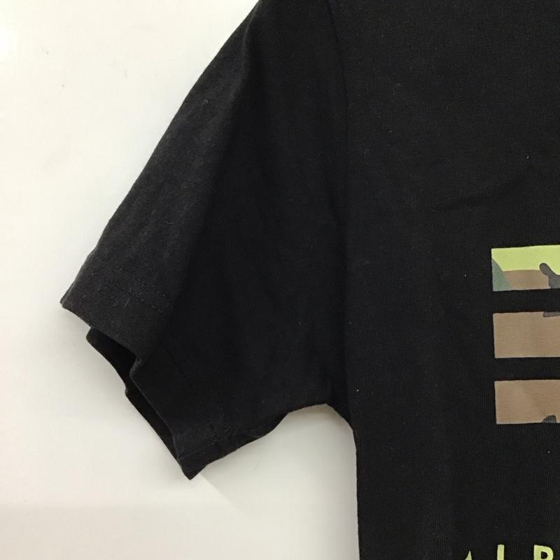 アルファインダストリー Alpha Industries Tシャツ 半袖 半袖カットソー プリントTシャツ クルーネックカットソー S プリント 黒 / ブラック / black メンズ USED 古着 中古 10151754