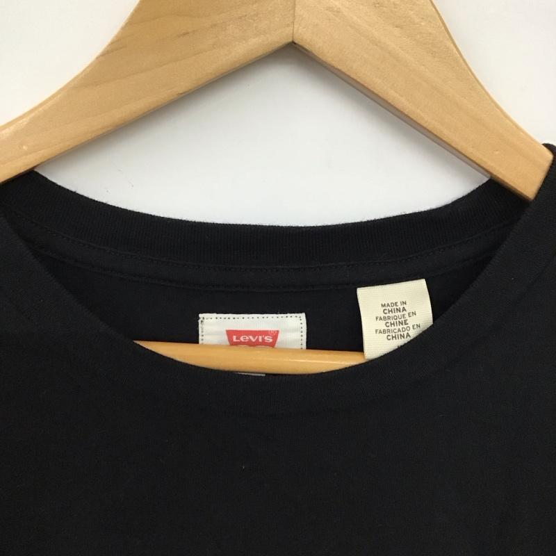 リーバイス Levi s Tシャツ 半袖 半袖カットソー プリントTシャツ クルーネックカットソー M プリント 黒 / ブラック / black メンズ USED 古着 中古 10151756