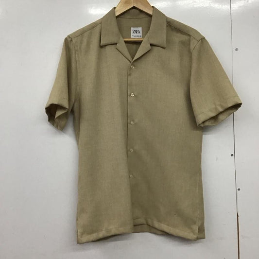 ザラ ZARA シャツ、ブラウス 半袖 半袖シャツ カラーシャツ S 無地 ベージュ / ベージュ / beige メンズ USED 古着 中古 10151759