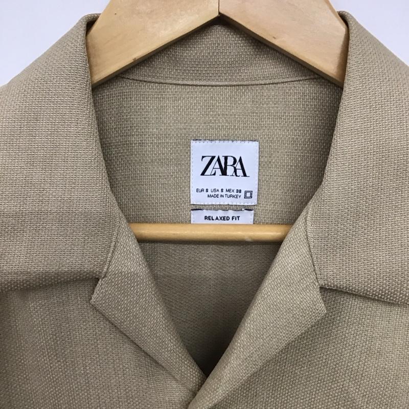 ザラ ZARA シャツ、ブラウス 半袖 半袖シャツ カラーシャツ S 無地 ベージュ / ベージュ / beige メンズ USED 古着 中古 10151759