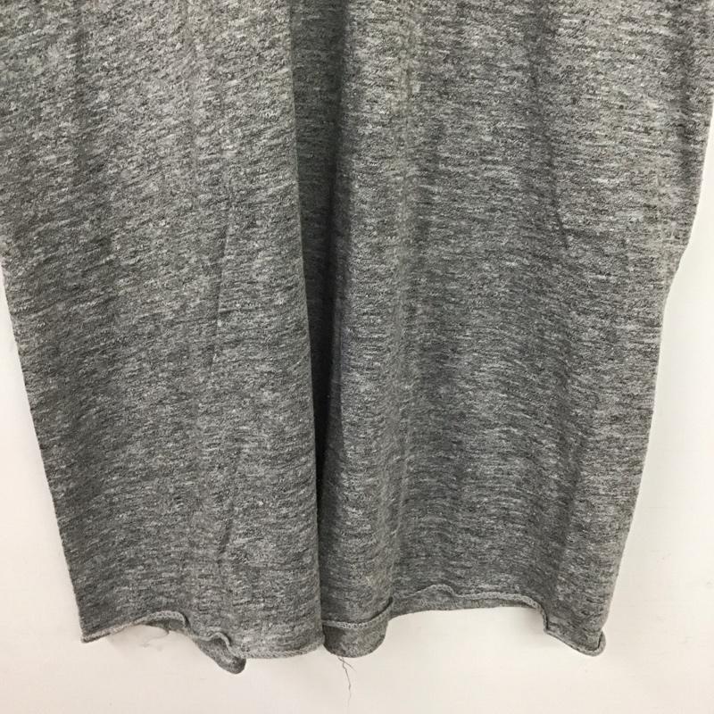 ヘルスニット Healthknit カットソー 半袖 半袖カットソー 無地Tシャツ ヘンリーネックカットソー L 無地 灰 / グレー / gray メンズ USED 古着 中古 10151761