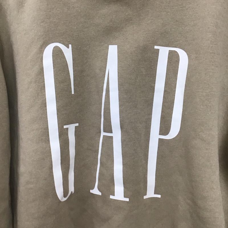 ギャップ GAP トレーナー 長袖 長袖トレーナー スウェット クルーネック プルオーバー M ロゴ、文字 ベージュ / ベージュ / beige メンズ USED 古着 中古 10151763