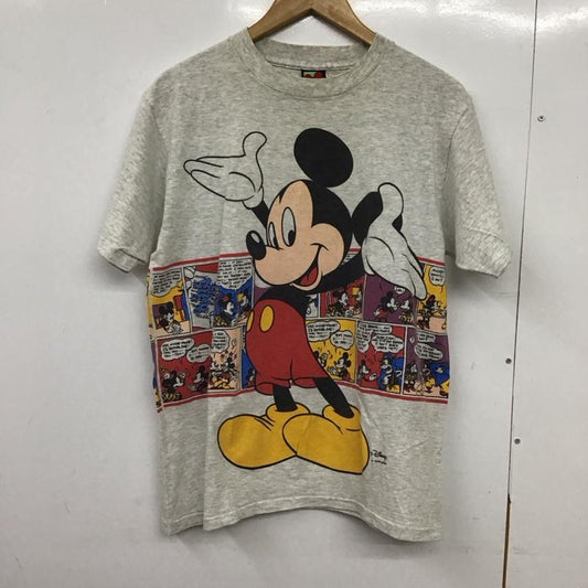 ミッキーマウス MICKEY MOUSE Tシャツ 半袖 半袖カットソー プリントTシャツ クルーネックカットソー 古着 M プリント 灰 / グレー / gray メンズ USED 古着 中古 10151764