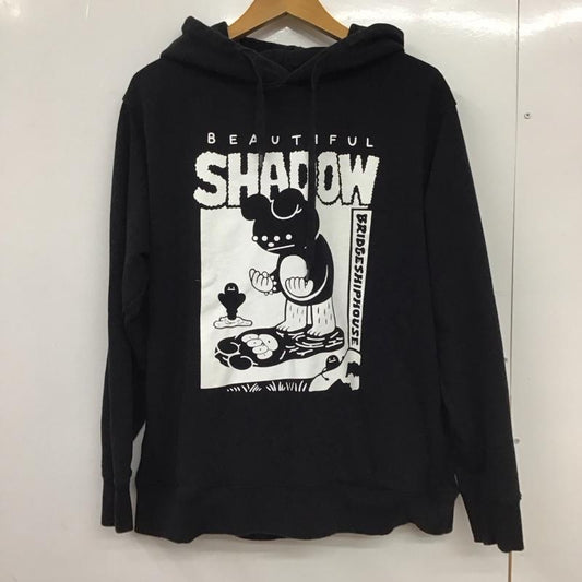 グラニフ graniph パーカー 長袖 長袖パーカー プルオーバーパーカー スウェット L プリント 黒 / ブラック / black メンズ USED 古着 中古 10151771