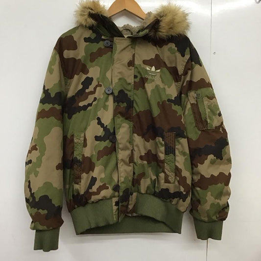 アディダス adidas ジャケット、上着 ジャンパー、ブルゾン awv009 ライトダウンジャケット アウター 0 カモフラージュ柄・迷彩 マルチカラー / マルチカラー / multicolor メンズ USED 古着 中古 10151772