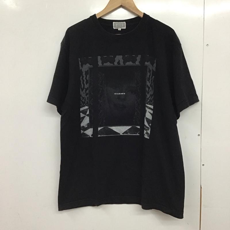 シーイー C.E Tシャツ 半袖 半袖カットソー プリントTシャツ クルーネックカットソー XL プリント 黒 / ブラック / black メンズ USED 古着 中古 10151777