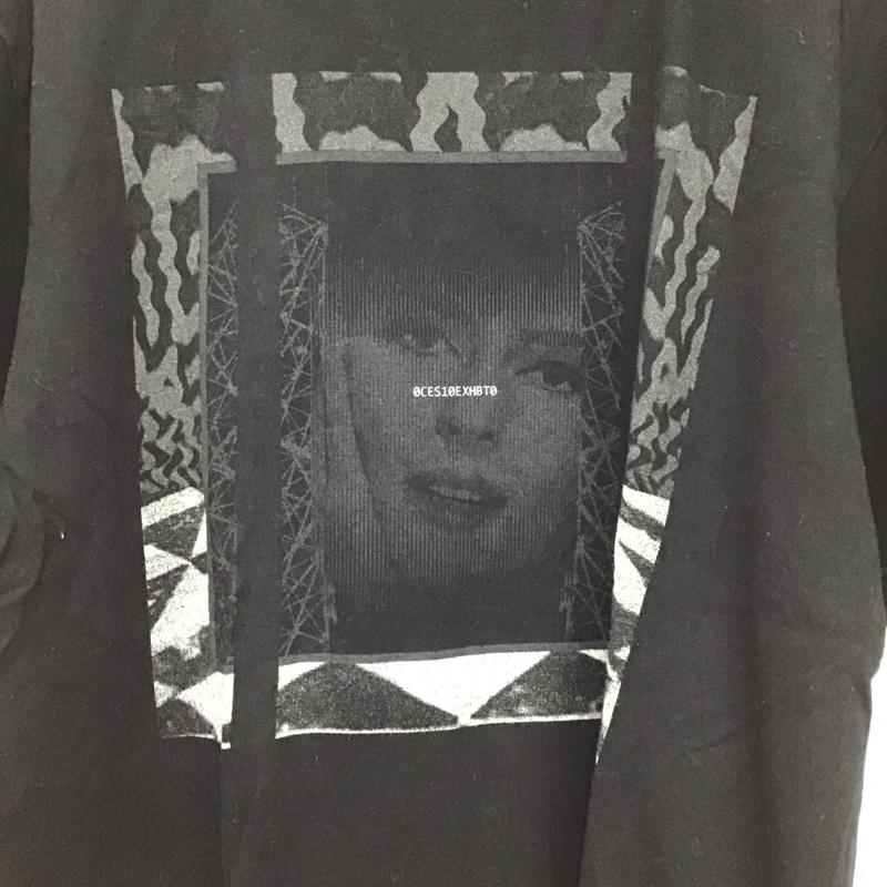 シーイー C.E Tシャツ 半袖 半袖カットソー プリントTシャツ クルーネックカットソー XL プリント 黒 / ブラック / black メンズ USED 古着 中古 10151777