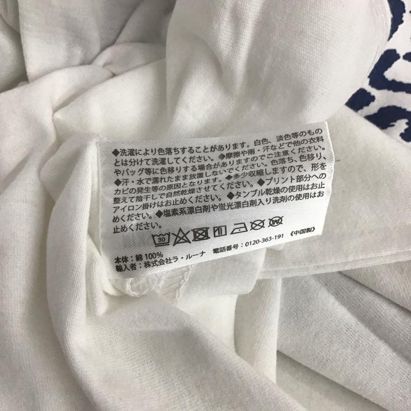ダイエットブッチャー スリムスキン DIET BUTCHER SLIM SKIN Tシャツ 半袖 半袖カットソー プリントTシャツ クルーネックカットソー FREE プリント 白 / ホワイト / white メンズ USED 古着 中古 10151778