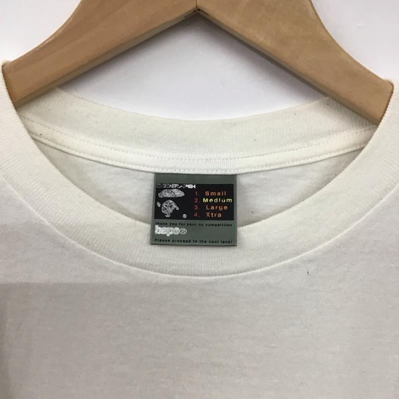 アベイシングエイプ A BATHING APE Tシャツ 半袖 半袖カットソー プリントTシャツ クルーネックカットソー M プリント 白 / ホワイト / white メンズ USED 古着 中古 10151781