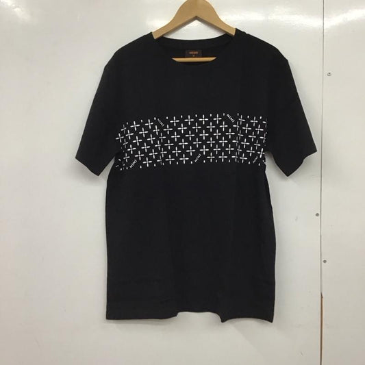 ナンバーナイン NUMBER (N)INE Tシャツ 半袖 半袖カットソー プリントTシャツ クルーネックカットソー FREE プリント 黒 / ブラック / black メンズ USED 古着 中古 10151786