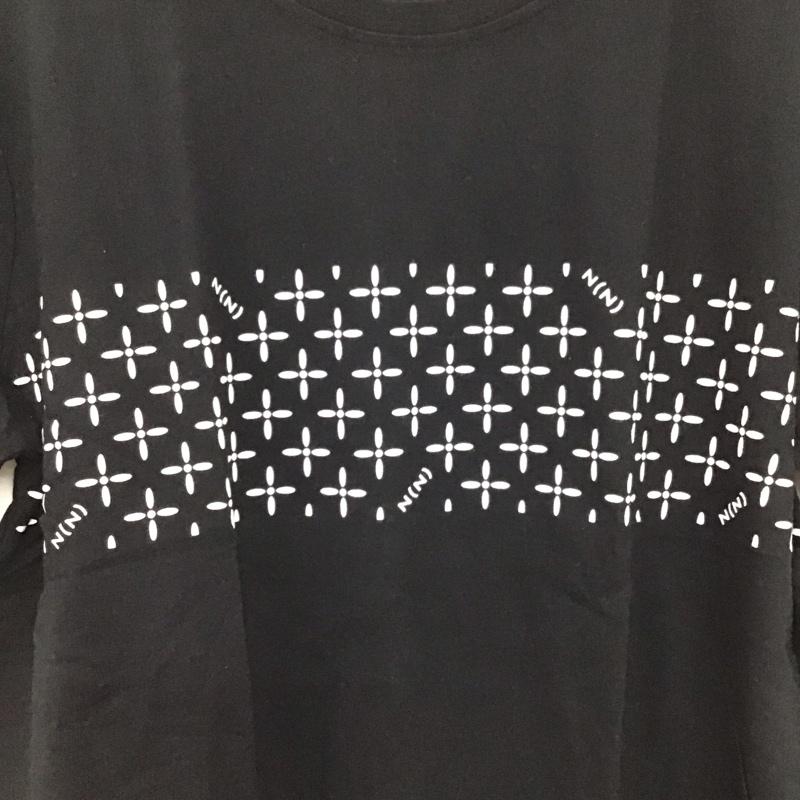 ナンバーナイン NUMBER (N)INE Tシャツ 半袖 半袖カットソー プリントTシャツ クルーネックカットソー FREE プリント 黒 / ブラック / black メンズ USED 古着 中古 10151786