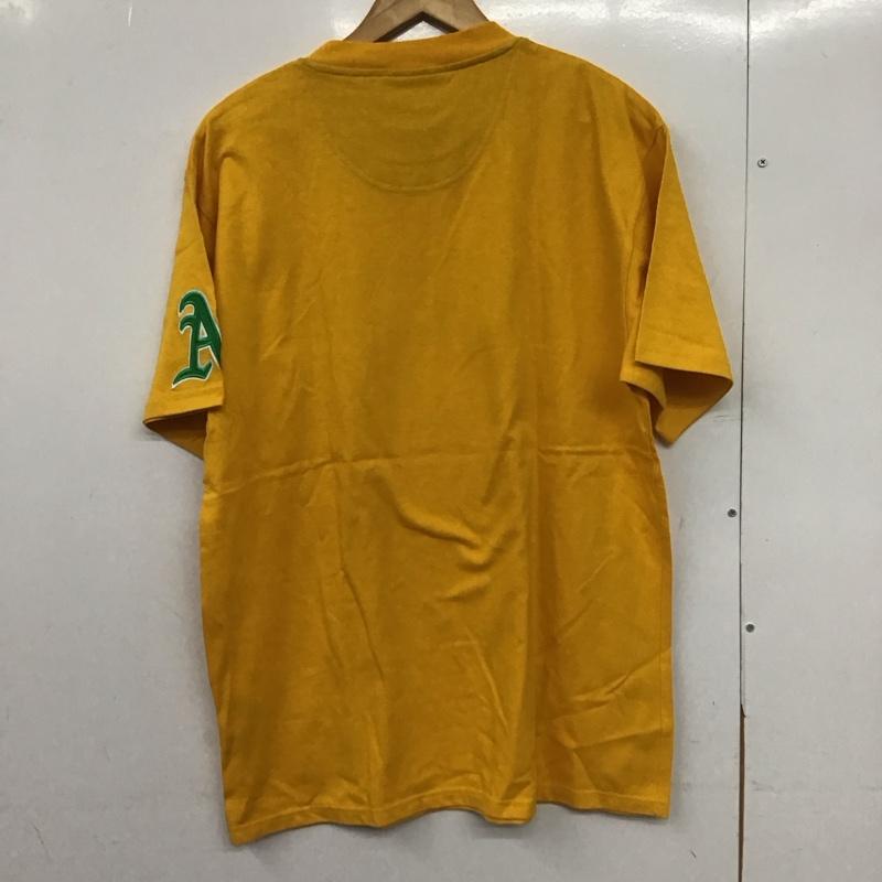 ナイキ NIKE Tシャツ 半袖 半袖カットソー プリントTシャツ クルーネックカットソー M ロゴ、文字 黄 / イエロー / yellow メンズ USED 古着 中古 10151787