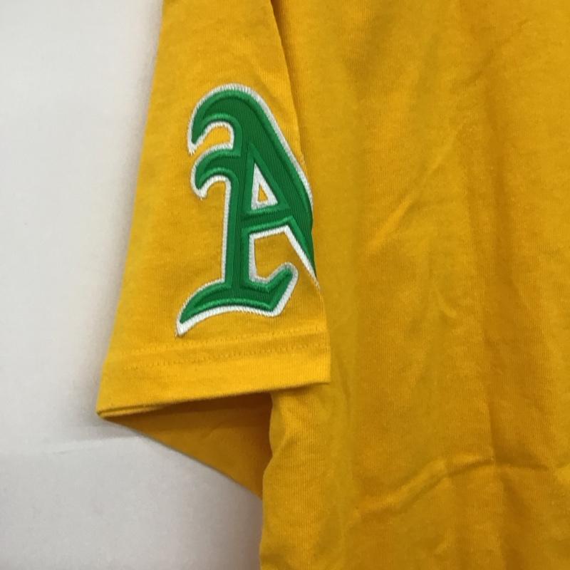 ナイキ NIKE Tシャツ 半袖 半袖カットソー プリントTシャツ クルーネックカットソー M ロゴ、文字 黄 / イエロー / yellow メンズ USED 古着 中古 10151787