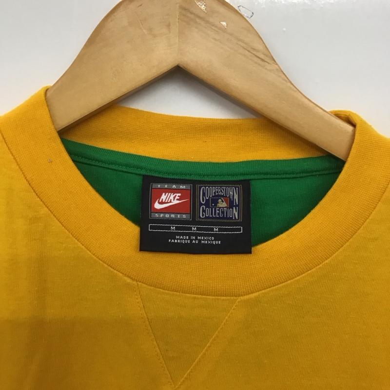 ナイキ NIKE Tシャツ 半袖 半袖カットソー プリントTシャツ クルーネックカットソー M ロゴ、文字 黄 / イエロー / yellow メンズ USED 古着 中古 10151787