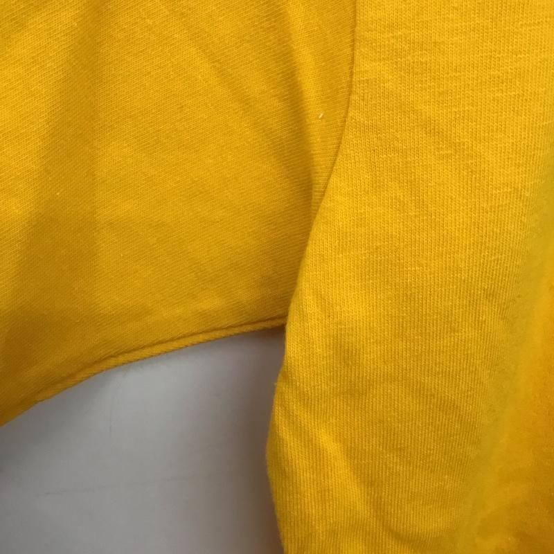 ナイキ NIKE Tシャツ 半袖 半袖カットソー プリントTシャツ クルーネックカットソー M ロゴ、文字 黄 / イエロー / yellow メンズ USED 古着 中古 10151787
