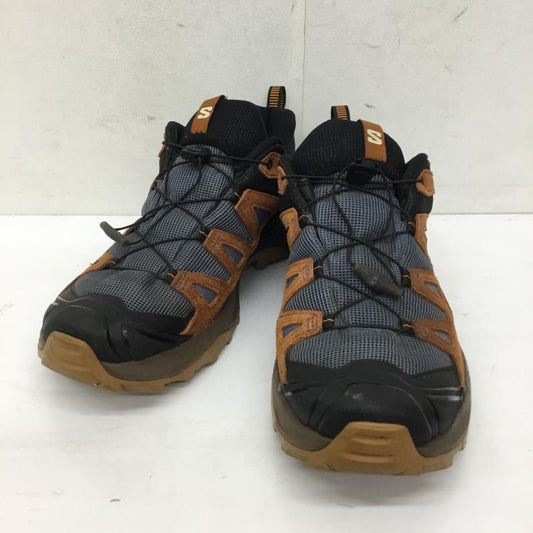 サロモン SALOMON スニーカー スニーカー ULTRA 360 LTR GTX 28.0cm ロゴ、文字 黒 / ブラック / black X 茶 / ブラウン / brown X 灰 / グレー / gray メンズ USED 古着 中古 10151791