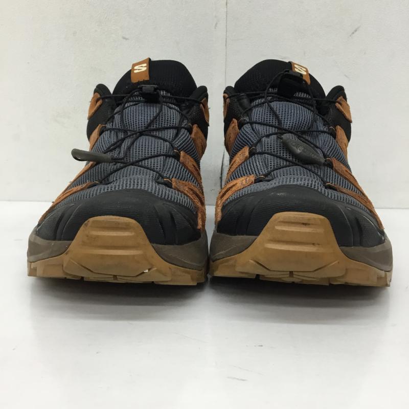 サロモン SALOMON スニーカー スニーカー ULTRA 360 LTR GTX 28.0cm ロゴ、文字 黒 / ブラック / black X 茶 / ブラウン / brown X 灰 / グレー / gray メンズ USED 古着 中古 10151791