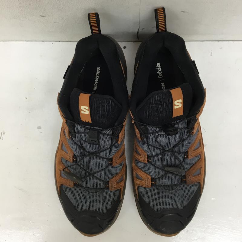 サロモン SALOMON スニーカー スニーカー ULTRA 360 LTR GTX 28.0cm ロゴ、文字 黒 / ブラック / black X 茶 / ブラウン / brown X 灰 / グレー / gray メンズ USED 古着 中古 10151791