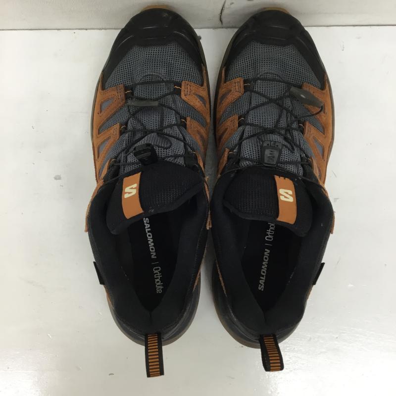 サロモン SALOMON スニーカー スニーカー ULTRA 360 LTR GTX 28.0cm ロゴ、文字 黒 / ブラック / black X 茶 / ブラウン / brown X 灰 / グレー / gray メンズ USED 古着 中古 10151791