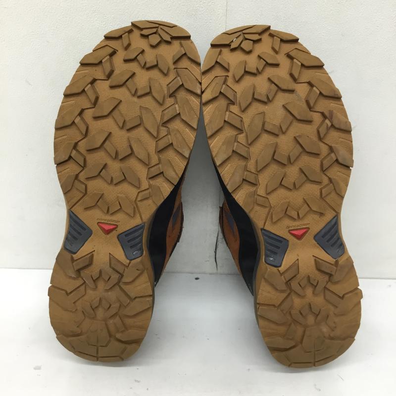 サロモン SALOMON スニーカー スニーカー ULTRA 360 LTR GTX 28.0cm ロゴ、文字 黒 / ブラック / black X 茶 / ブラウン / brown X 灰 / グレー / gray メンズ USED 古着 中古 10151791