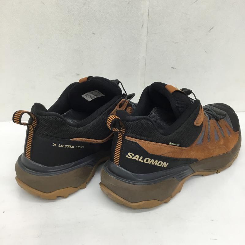 サロモン SALOMON スニーカー スニーカー ULTRA 360 LTR GTX 28.0cm ロゴ、文字 黒 / ブラック / black X 茶 / ブラウン / brown X 灰 / グレー / gray メンズ USED 古着 中古 10151791