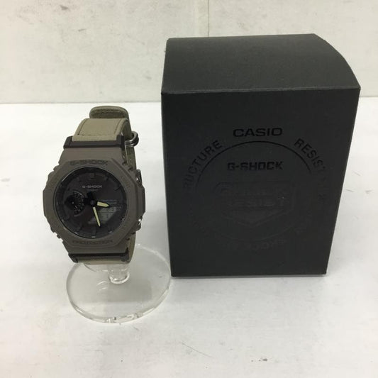 ジーショック G-SHOCK 腕時計 アナログ（自動巻き） GA-B2100 ソーラー式　Bluetooth搭載 ロゴ、文字 カーキ / カーキ / khaki メンズ USED 古着 中古 10151797
