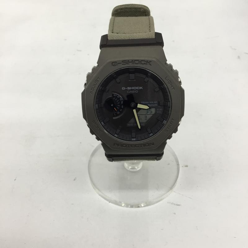 ジーショック G-SHOCK 腕時計 アナログ（自動巻き） GA-B2100 ソーラー式　Bluetooth搭載 ロゴ、文字 カーキ / カーキ / khaki メンズ USED 古着 中古 10151797