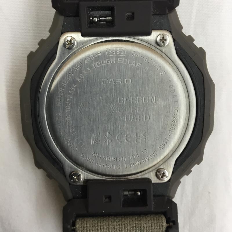 ジーショック G-SHOCK 腕時計 アナログ（自動巻き） GA-B2100 ソーラー式　Bluetooth搭載 ロゴ、文字 カーキ / カーキ / khaki メンズ USED 古着 中古 10151797