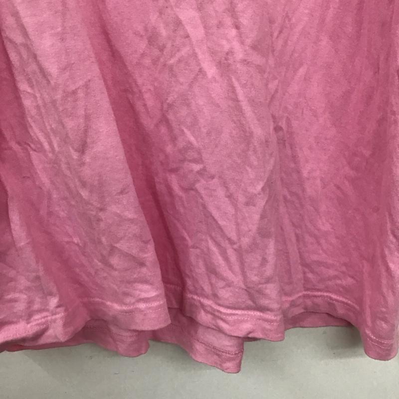 サムライコア SAMURAI CORE Tシャツ 半袖 半袖カットソー プリントTシャツ クルーネックカットソー ロゴ、文字 桃 / ピンク / pink メンズ USED 古着 中古 10151811