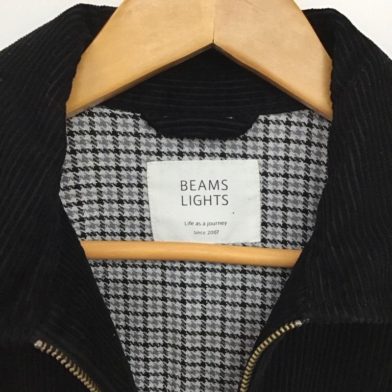 ビームスライツ BEAMS LIGHTS ジャケット、上着 ジャンパー、ブルゾン ジップアップジャケット アウター コーデュロイジャケット S 無地 黒 / ブラック / black メンズ USED 古着 中古 10151813
