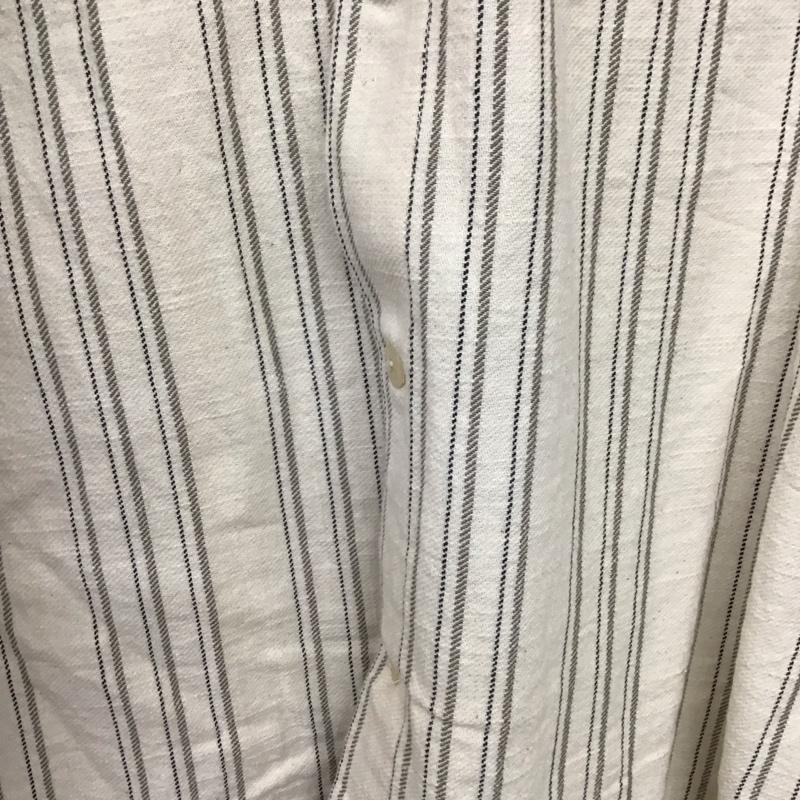 ザラ ZARA シャツ、ブラウス 長袖 長袖シャツ ストライプシャツ カラーシャツ M ストライプ アイボリー / アイボリー / メンズ USED 古着 中古 10151815