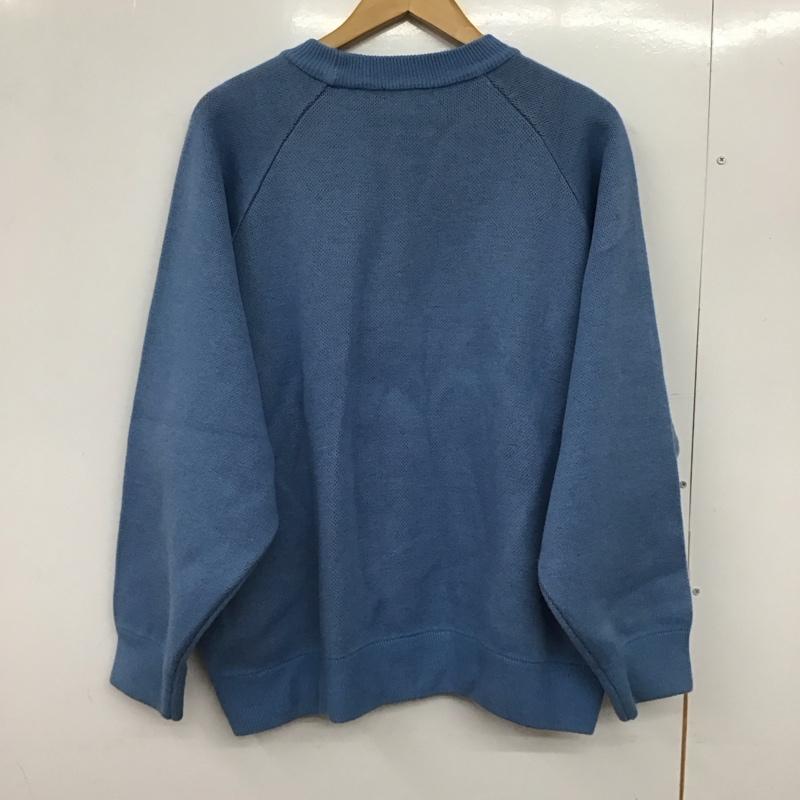 フリークスストア FREAK S STORE ニット、セーター 長袖 長袖ニットカットソー クルーネック セーター M プリント 青 / ブルー / blue メンズ USED 古着 中古 10151816
