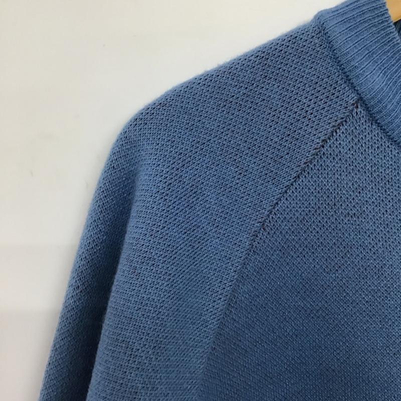 フリークスストア FREAK S STORE ニット、セーター 長袖 長袖ニットカットソー クルーネック セーター M プリント 青 / ブルー / blue メンズ USED 古着 中古 10151816