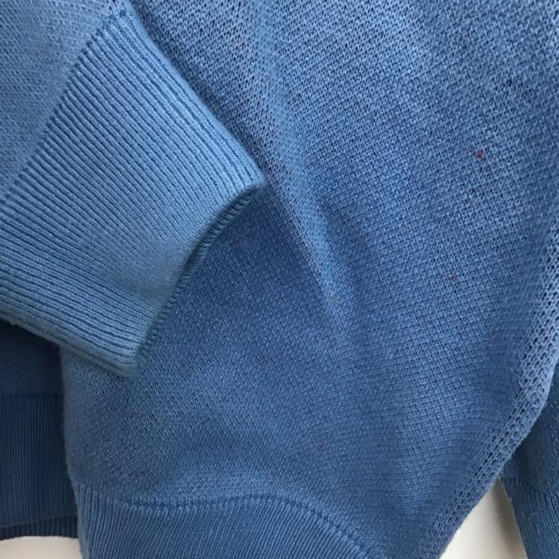 フリークスストア FREAK S STORE ニット、セーター 長袖 長袖ニットカットソー クルーネック セーター M プリント 青 / ブルー / blue メンズ USED 古着 中古 10151816