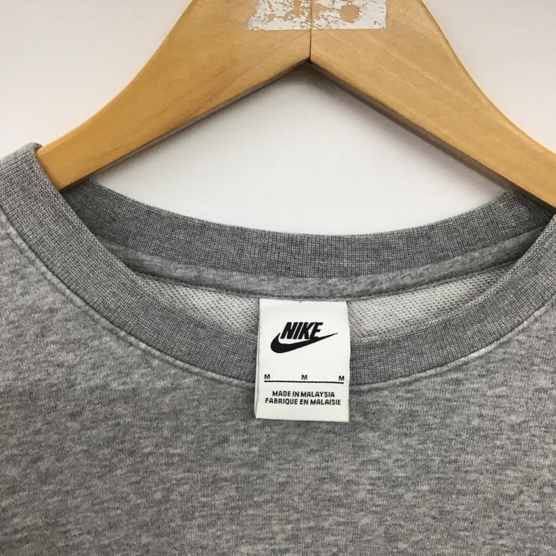 ナイキ NIKE トレーナー 長袖 長袖トレーナー スウェット クルーネック プルオーバー M ロゴ、文字 灰 / グレー / gray メンズ USED 古着 中古 10151818