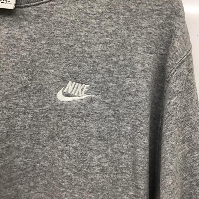 ナイキ NIKE トレーナー 長袖 長袖トレーナー スウェット クルーネック プルオーバー M ロゴ、文字 灰 / グレー / gray メンズ USED 古着 中古 10151818