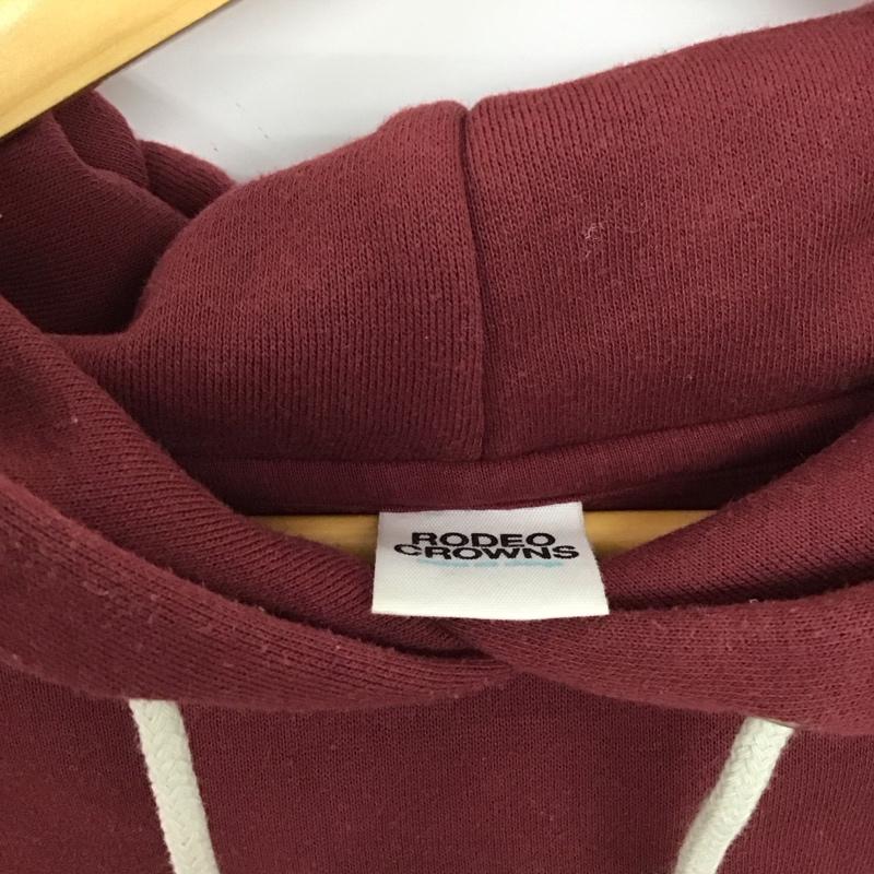 ロデオクラウンズ Rodeo Crowns ワンピース ロングスカート 420eam93-143v OKLAHOMAフーディカットワンピース FREE ロゴ、文字 えんじ / ワインレッド / dark red レディース USED 古着 中古 10151826